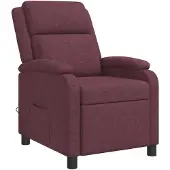 vidaXL Fauteuil de massage relax, tissu violet,