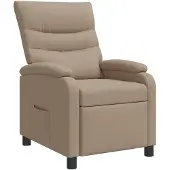 vidaXL Fauteuil , couleur cappuccino, revêtement en similicuir