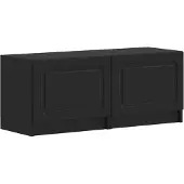 vidaXL : Meuble TV noir en panneaux de particules