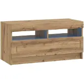 vidaXL Meuble TV LED, 5 pièces, bois composite imitation chêne artisanal