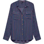 Vero Moda Chemisier 'VMBumpy' bleu foncé / mauve