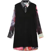 Desigual Robe-chemise ' M. C. Lacroix' mélange de couleurs / noir