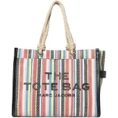 Marc Jacobs Cabas 'Stripe Mesh Large Tote 42x34x17 cm' écru