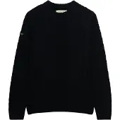 Superdry Jacob Cable Jumper Sweater Bleu M Homme