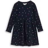 Tom Tailor Robe bleu clair / rosé / rouge sang / noir