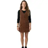 Roxy Wild Tide Mini Sleeveless Dress Marron S Femme