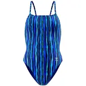 Speedo Printed Web Back Swimsuit Bleu 34 Femme