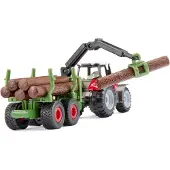 Siku Massey Ferguson mit Forstanhänger
