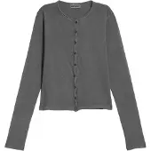 Weekday Cardigan 'Dolores' gris foncé