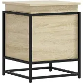 vidaXL Boîte de rangement avec couvercle Sonoma 40x40x51,5 cm Bois composite