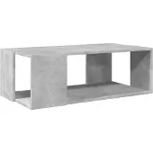 vidaXL Table basse gris béton 89,5x48x30 cm Bois composite