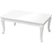 vidaXL Table basse blanc brillant 100x50x42 cm Bois composite