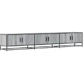 vidaXL Meuble TV sonoma gris 240x35x41 cm bois d'ingénierie