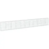 vidaXL Gabion avec couvercle 1100x50x150 cm Fer galvanisé