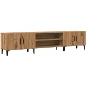 vidaXL Armoire TV Artisan-Chêne 180x31,5x40 cm Bois composite