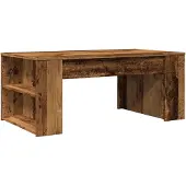 vidaXL Table basse imitation vieux bois 102x55x42 cm Bois composite