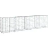 vidaXL Gabion avec couvercle 400x50x100 cm Fer galvanisé