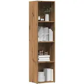 vidaXL Bibliothèque chêne artisanal 36x30x143 cm bois d'ingénierie