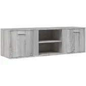 vidaXL Armoire TV Gris Sonoma 120x34x37 cm Bois composite