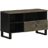 vidaXL Armoire TV 80x33x46 cm en bois massif de manguier