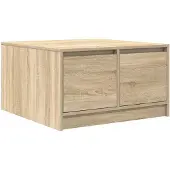 vidaXL Table basse avec tiroirs Chêne Sonoma 70,5x70x40 cm