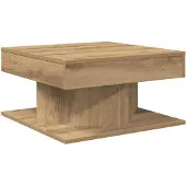vidaXL Table basse Artisan-Chêne 55x55x30 cm Bois composite