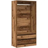 vidaXL Armoire aspect bois ancien 100x50x200 cm Bois composite