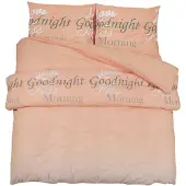 vidaXL Ensemble de literie rose 155x220 cm coton