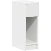 vidaXL Table de chevet avec tiroir blanc 20x36x60 cm