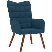vidaXL Fauteuil relax bleu velours
