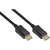 GOOD CONNECTIONS Câble de connexion DisplayPort (3 m), Câble vidéo, Noir