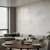 Lyora Lampe suspendue Brea beige Ø 40cm