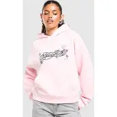 Hoodrich Sweat à capuche Scribble - Rose, Rose