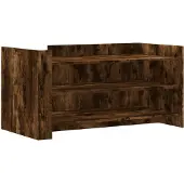 vidaXL Table basse chêne fumé 100x50x50 cm bois composite