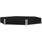 vidaXL Rehausse de palette noire 160x160 cm pin massif