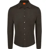 Suitable Cardigan Shirt Merino Marron