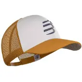 Compressport Casquette Trucker Blanc Orange