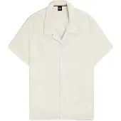 BOSS pour homme. 50535793 Chemise Beach beige (S), Casuel, Viscose