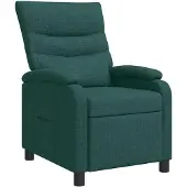 vidaXL Fauteuil relax vert foncé Tissu