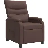 vidaXL Fauteuil de relaxation Marron Similicuir