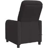 vidaXL Fauteuil de relaxation de massage, noir, revêtement bouclé ()
