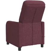 vidaXL Fauteuil de massage relax, tissu violet,