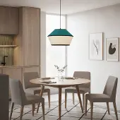 Lyora Lampe suspendue Veliss Blanc avec bleu