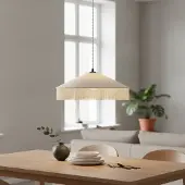 Lyora Lampe pendante Tiffany Velvy beige
