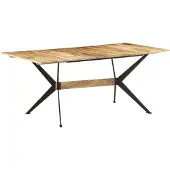 vidaXL Table de salle à manger 180x90x76 cm Mango massif