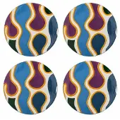 Bloomingville Assiettes Salacia, lot de 4