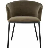 Bloomingville Chaise Cortone verte
