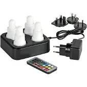 Duni LED-Set Multicolour 70x40mm 4 pièces