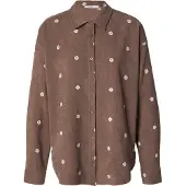 Hailys Chemisier 'Al44ba' marron / blanc