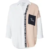 Zabaione Chemisier 'Eb44ba' beige / noir / blanc